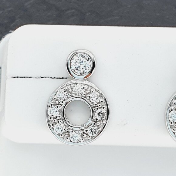 925 sterling silver luxury CZ earrings for women/girls, Best forRJUS2185 - Picture 6 of 11